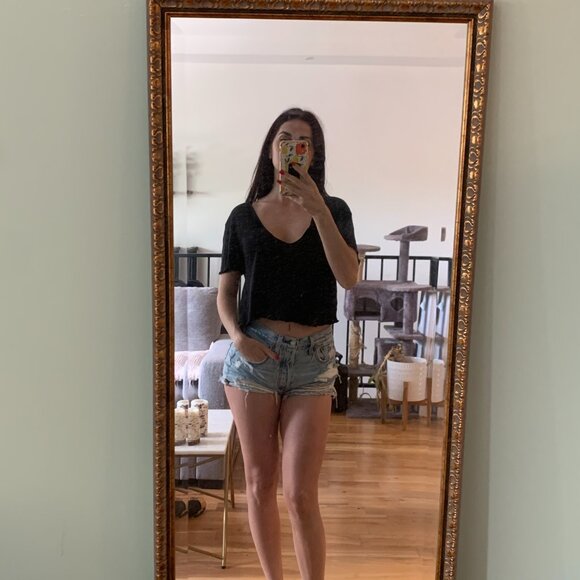 Zara off shoulders cropped t-shirt - Picture 3 of 5